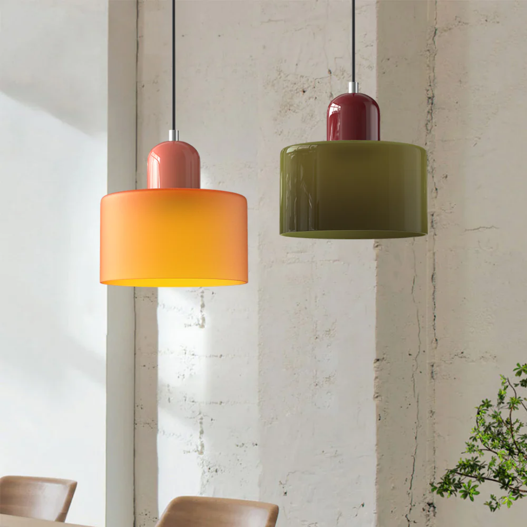 Retro-Hängelampe – Vintage-Design, Glasschirm & E27-Fassung
