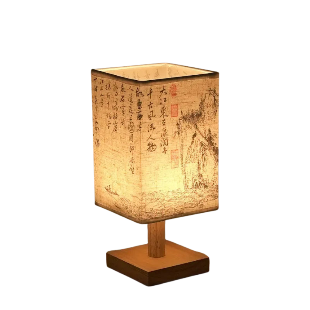 Stmívatelná LED stolní lampa v čínském stylu do ložnice