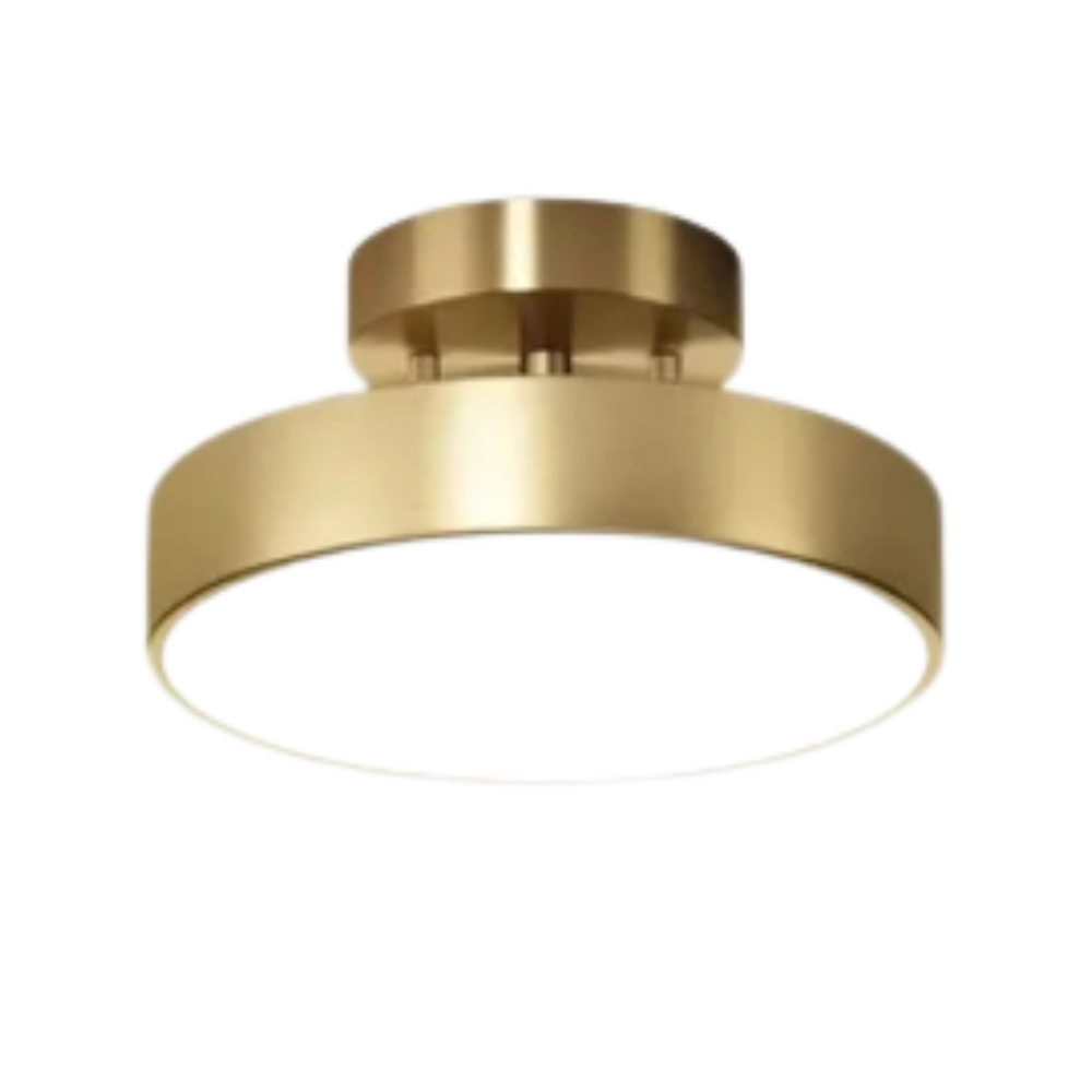 CopperLux – Retro LED-Deckenleuchte Kupferoptik – Energieeffizient & modern