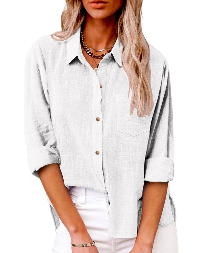Bolendo Zoe | Langærmet bluse med lommer