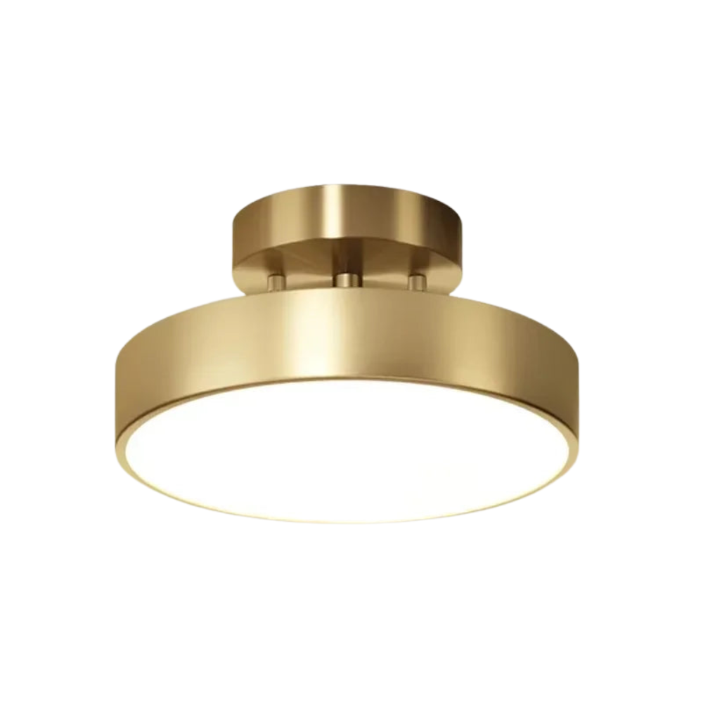 CopperLux – Retro LED-Deckenleuchte Kupferoptik – Energieeffizient & modern