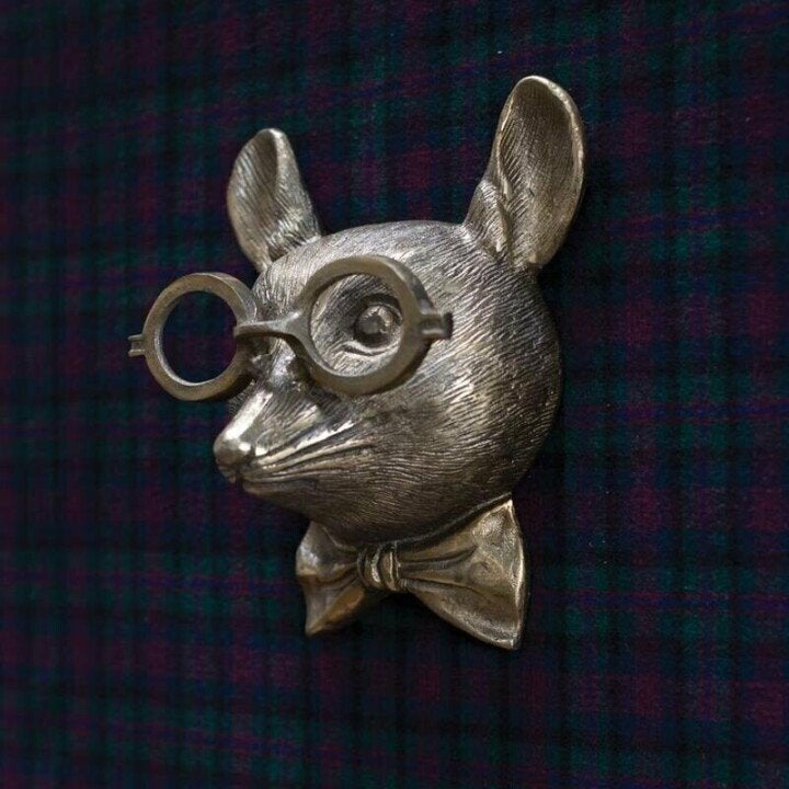 WallCritters – Decorazione da parete con testa di animale giocosa – Design in resina dipinto a mano