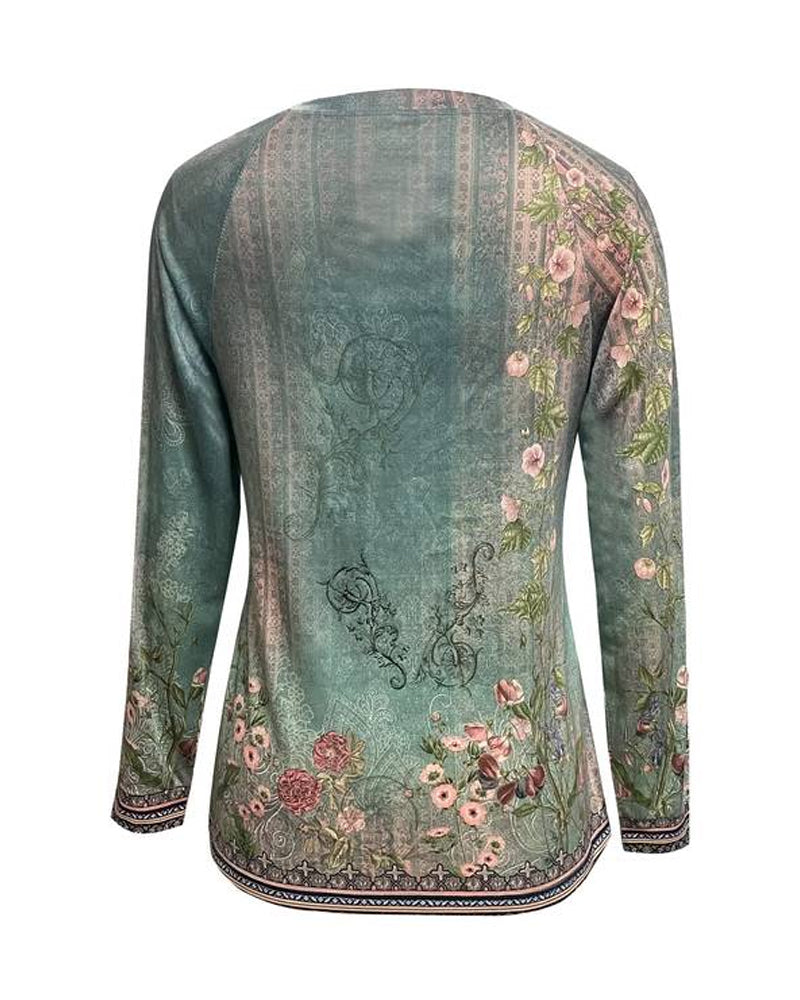 Amori - Top à manches longues avec motif floral