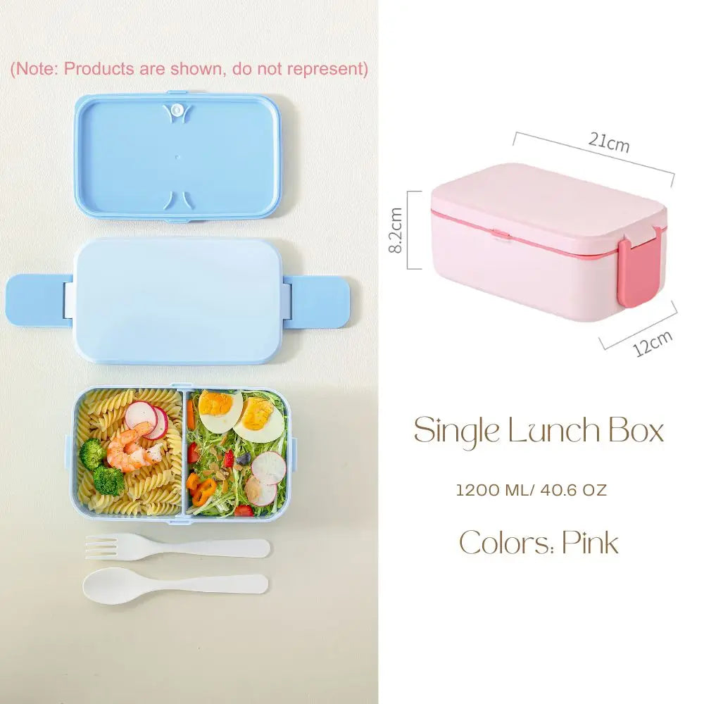 2-lagige Bento Box für Kinder, auslaufsicher, mikrowellengeeignet, 1780 ml 10