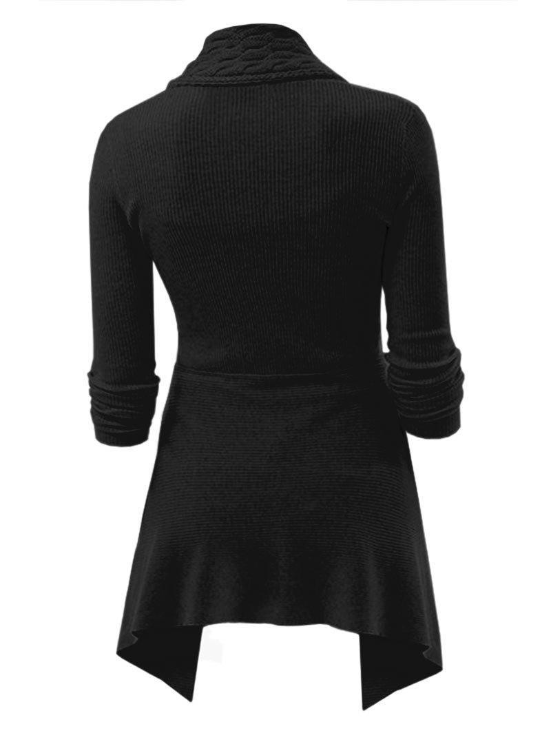 Cardigan lungo tinta unita per donna - Despina