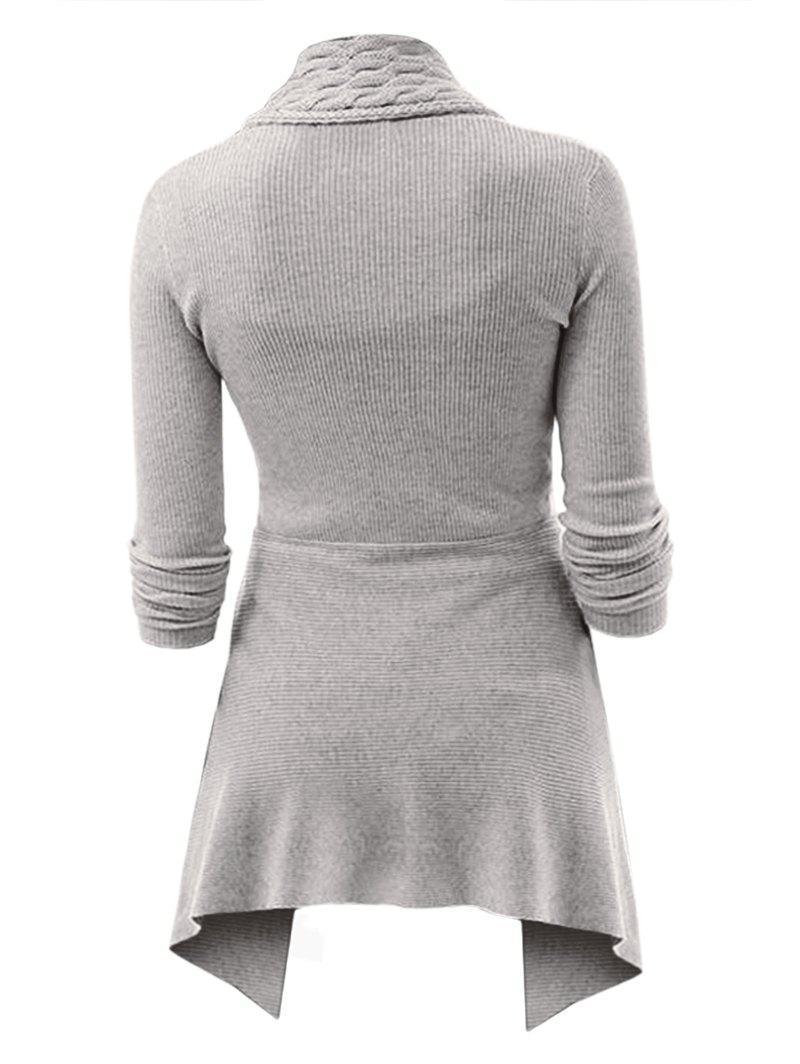 Cardigan lungo tinta unita per donna - Despina