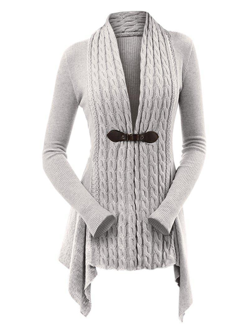 Cardigan lungo tinta unita per donna - Despina