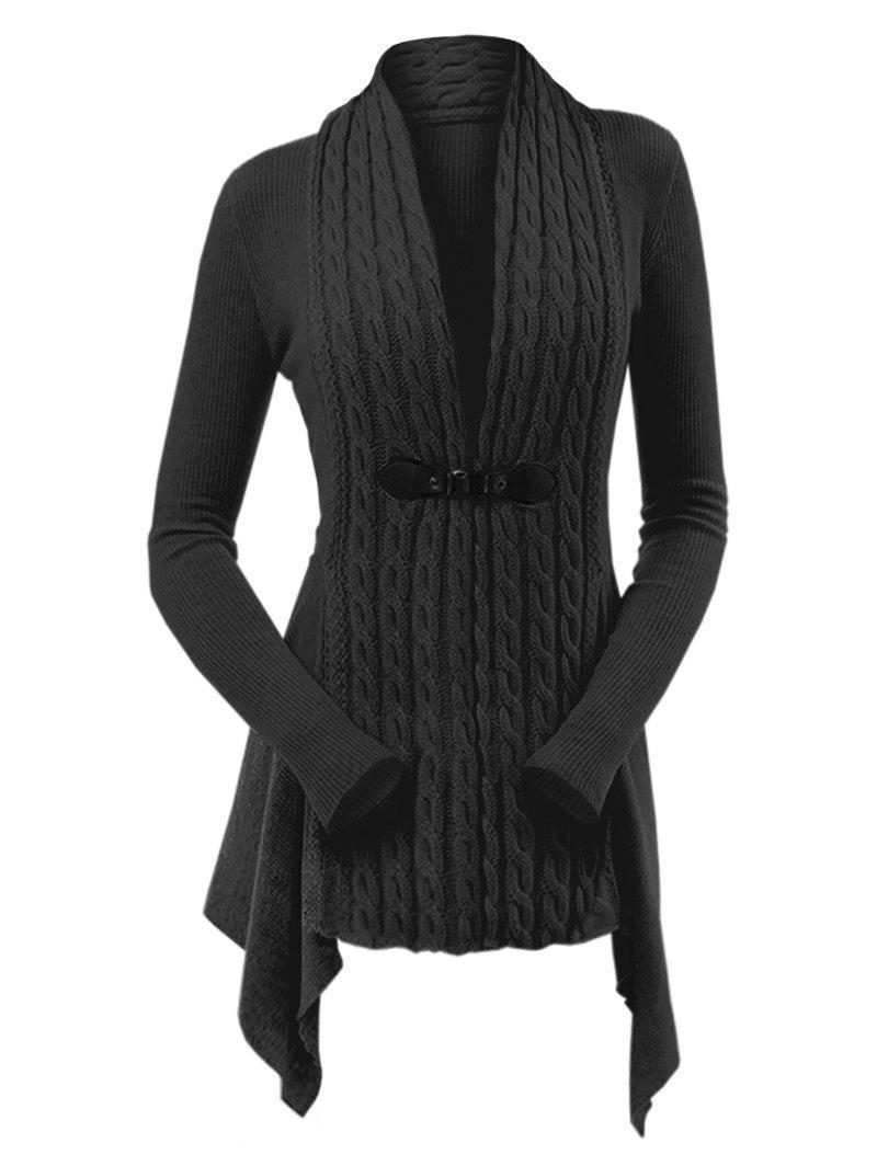 Cardigan lungo tinta unita per donna - Despina