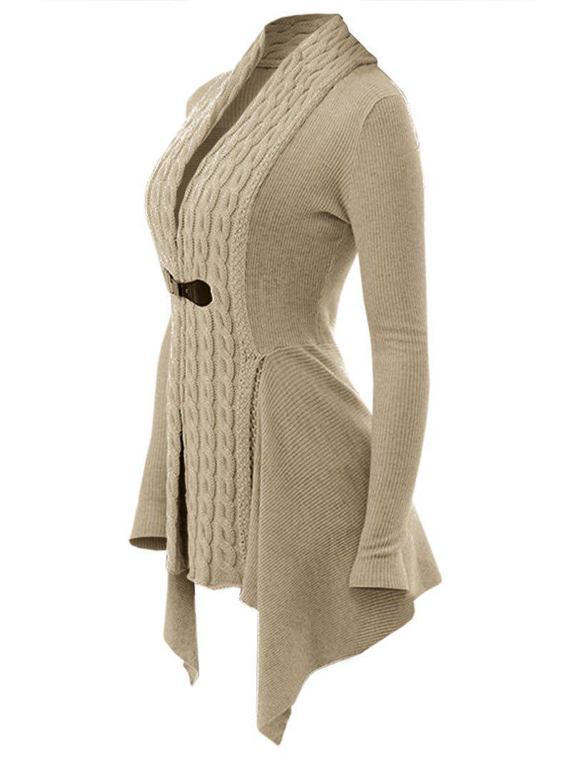 Cardigan lungo tinta unita per donna - Despina