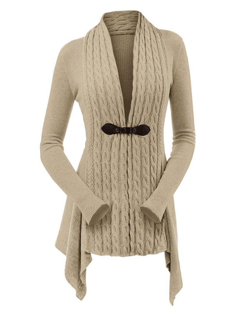 Cardigan lungo tinta unita per donna - Despina