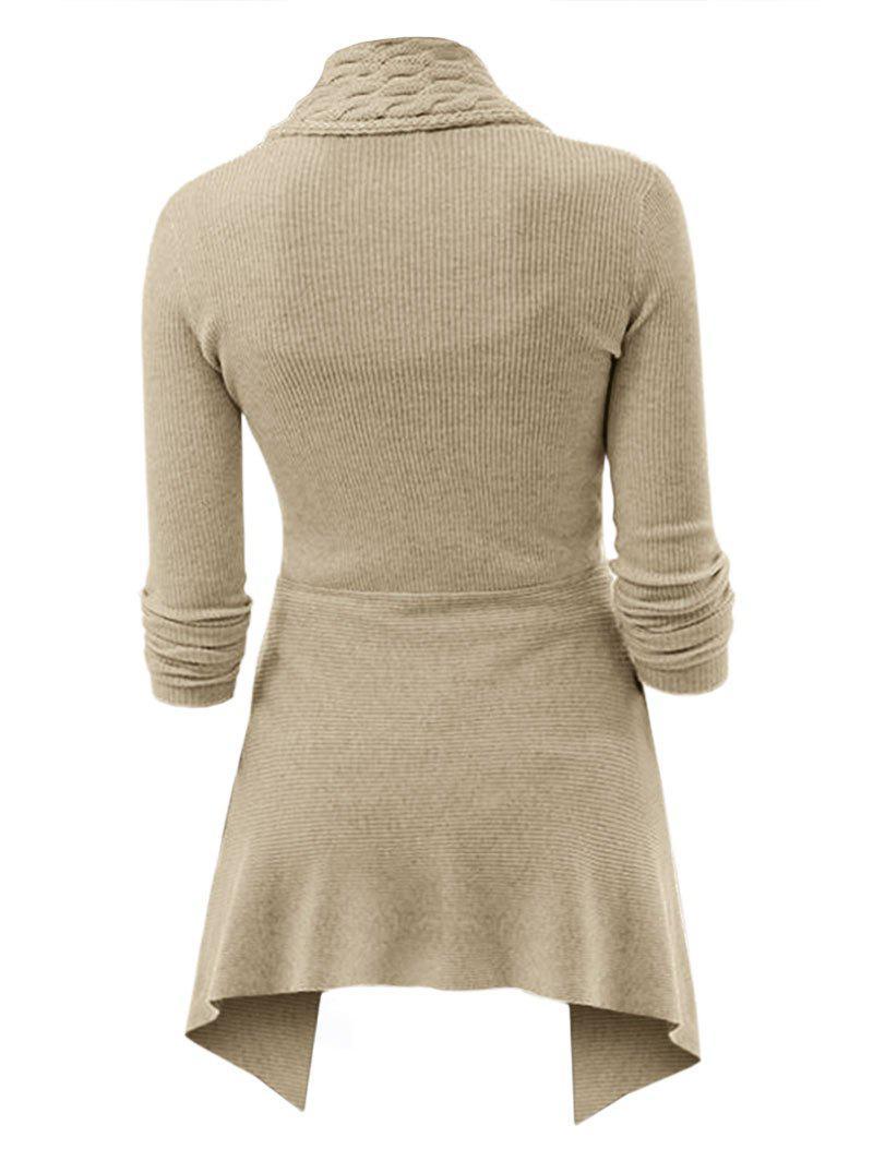 Cardigan lungo tinta unita per donna - Despina