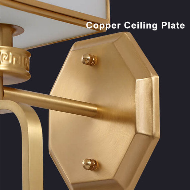 CubeLuxe - Moderne kubeformet 1-lyskilde væglampe med kinesiske elementer og bevæbnet design