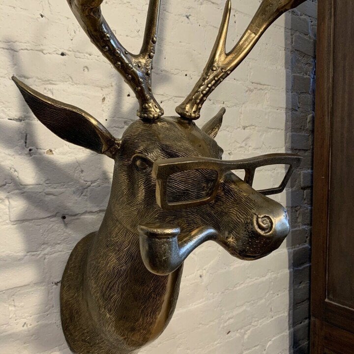WallCritters – Decorazione da parete con testa di animale giocosa – Design in resina dipinto a mano