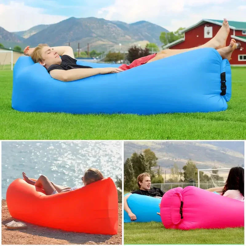 OutdoorHaven Air Lounger - Přenosná nafukovací matrace pro pohodlí při každém dobrodružství