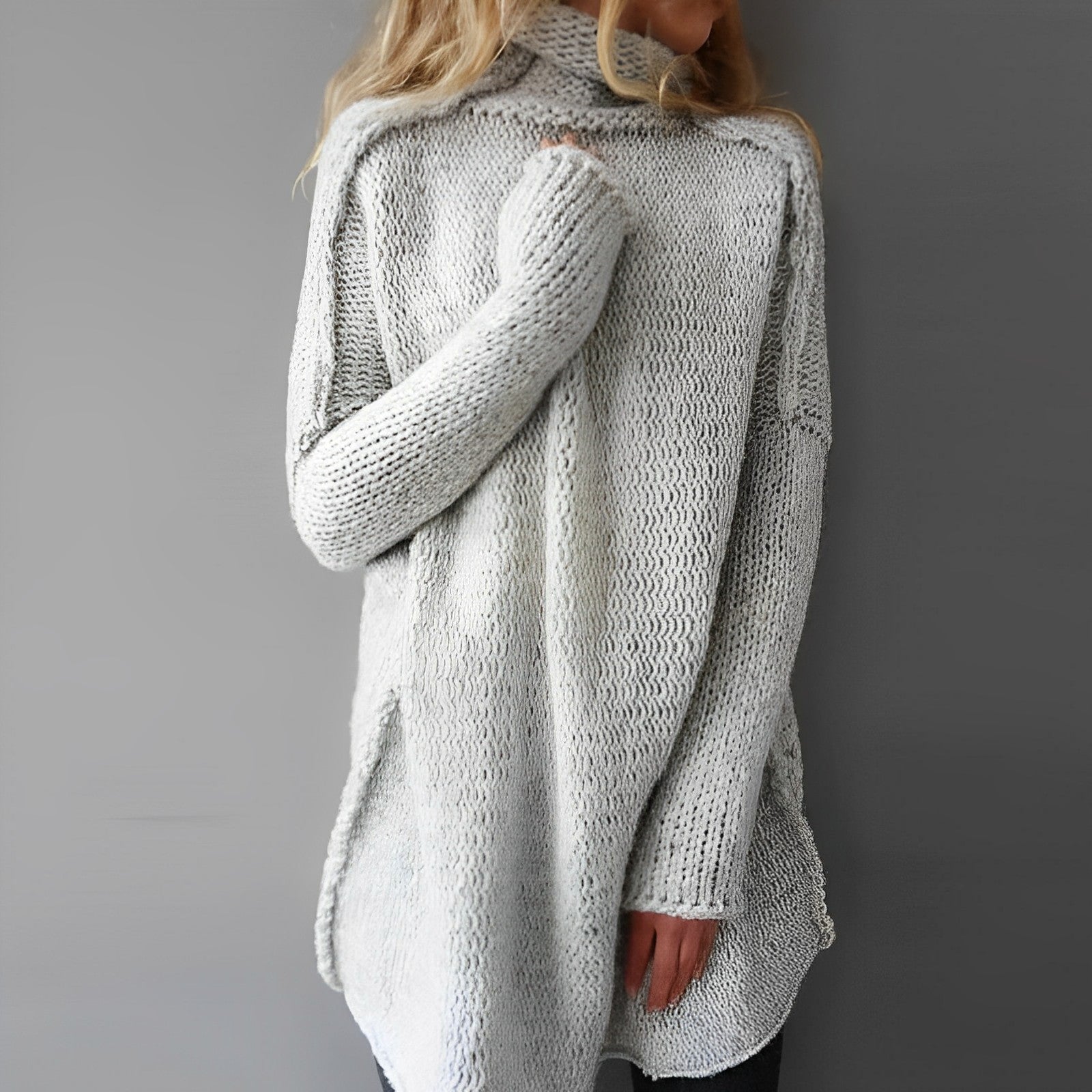 Otthild - Maglione lungo in maglia