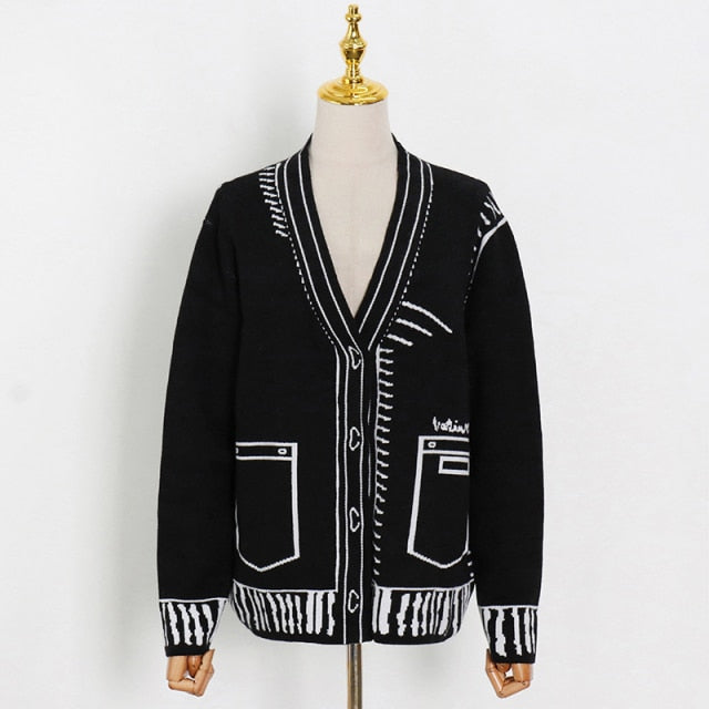 Bolendo Intarsia | 2D tegnet tryk vest