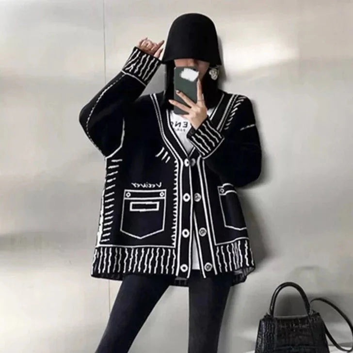 Bolendo Intarsia | 2D tegnet tryk vest