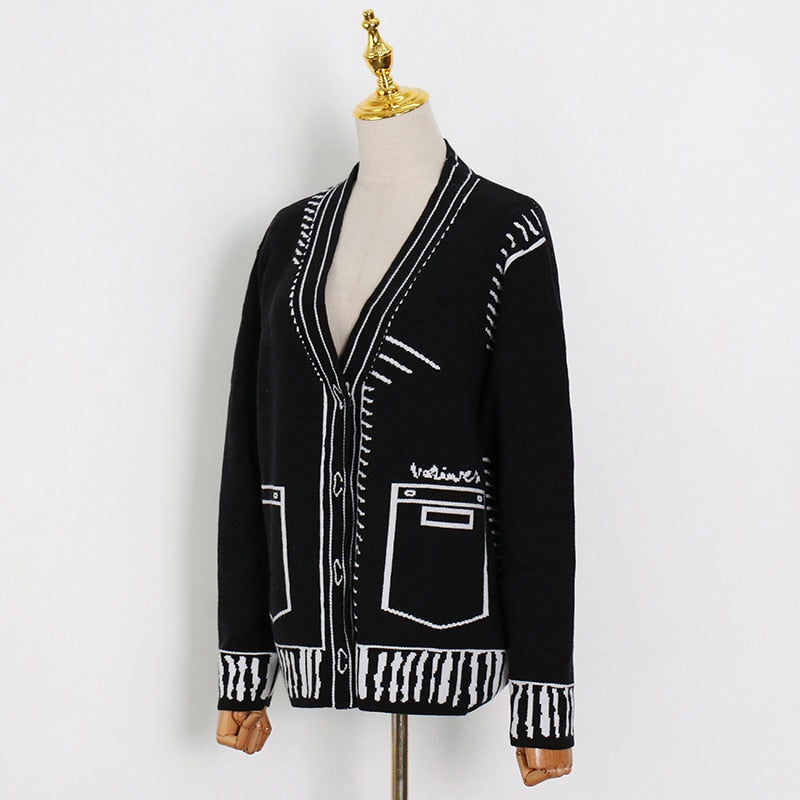 Bolendo Intarsia | 2D tegnet tryk vest