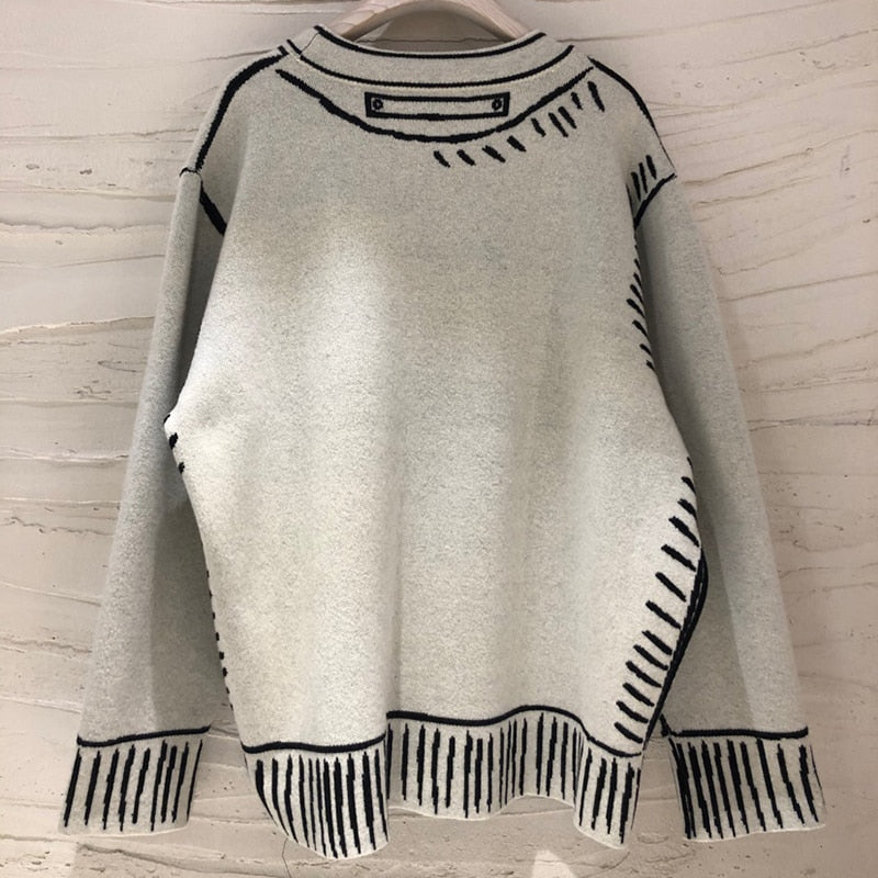 Bolendo Intarsia | 2D tegnet tryk vest