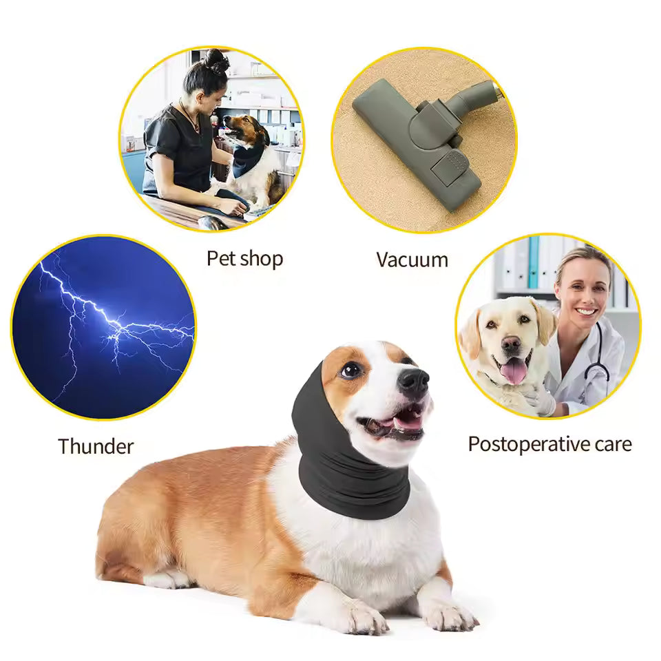 Hunde Ohrenschützer Geräuschreduzierend | Weich, Elastisch Für Ruhe Zuhause