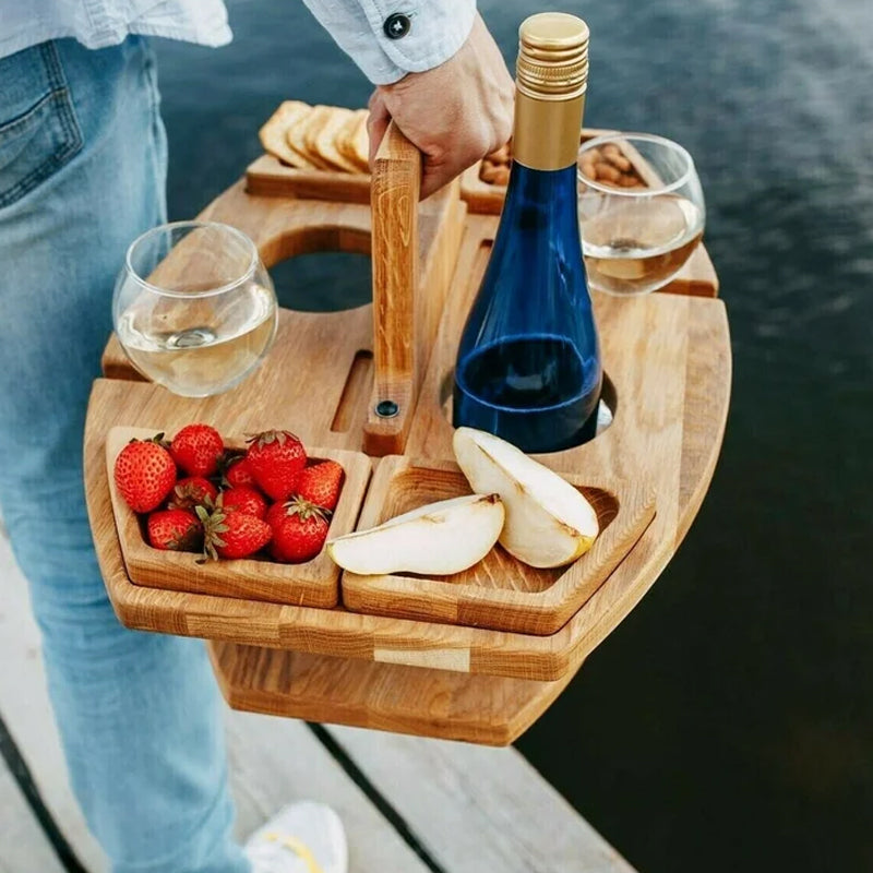 Tavolo da picnic portatile in legno – WineNest
