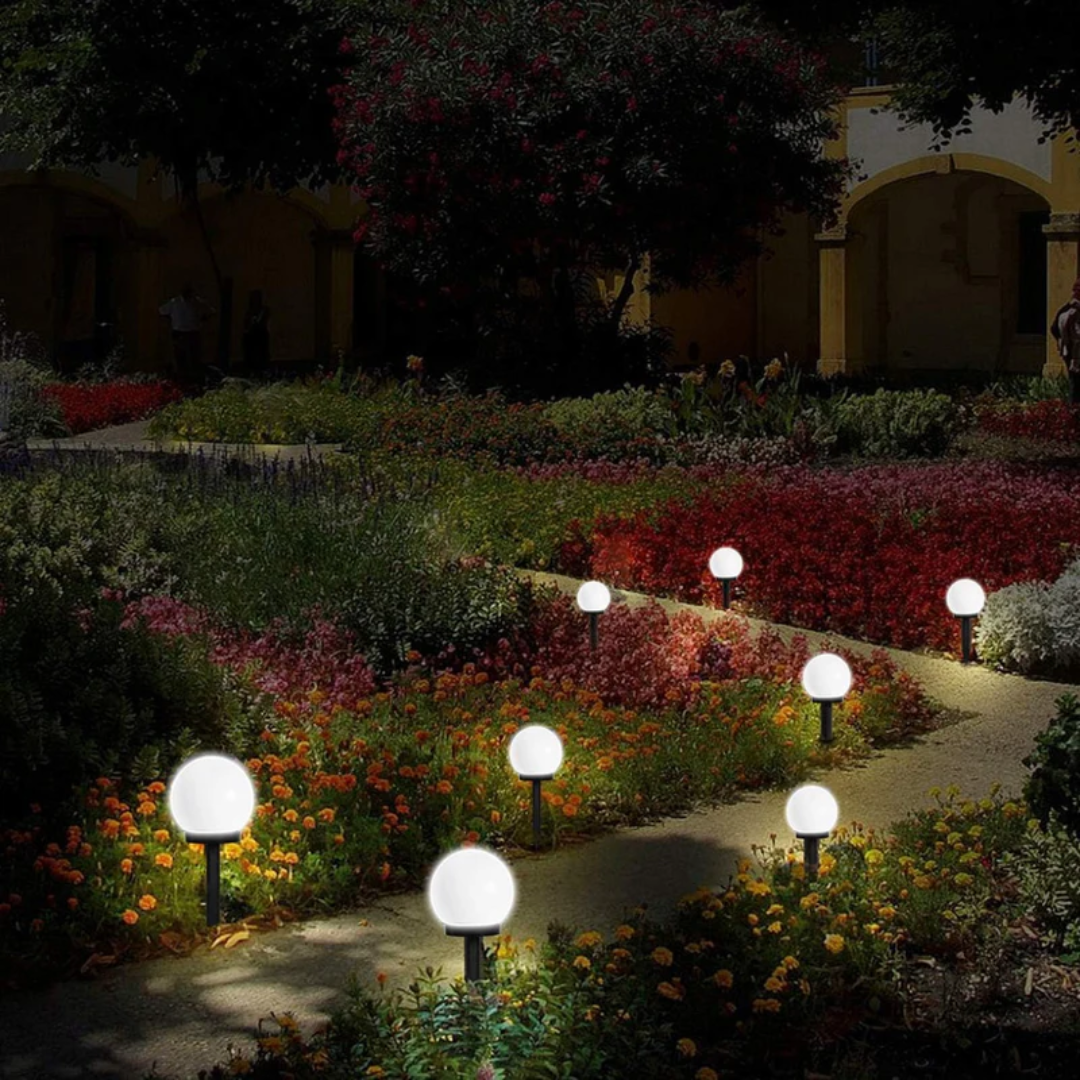 3 Stuks Waterdichte LED Zonnebol Tuinverlichting - SunLuxe Orbs Vestragear