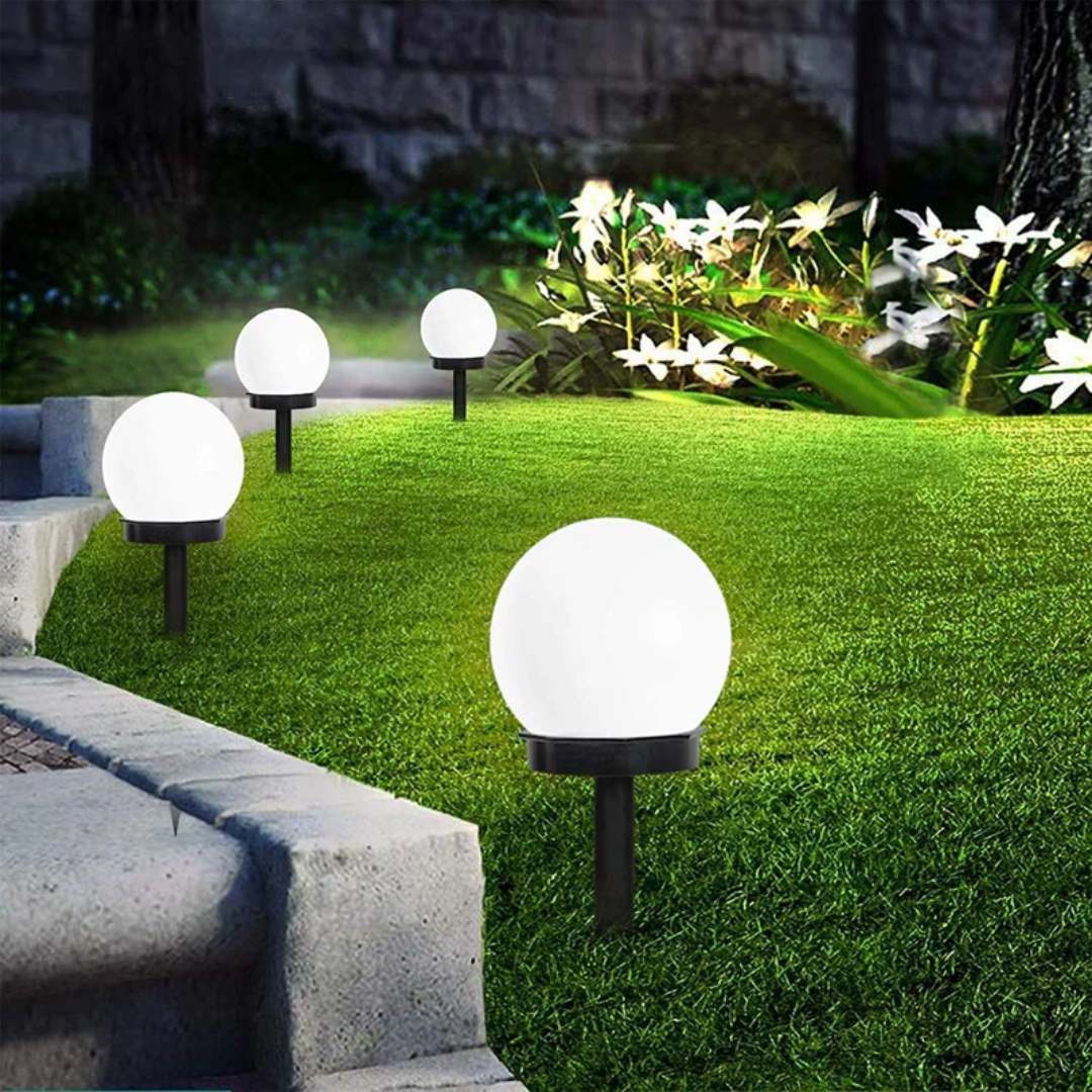 3 Stuks Waterdichte LED Zonnebol Tuinverlichting - SunLuxe Orbs Vestragear