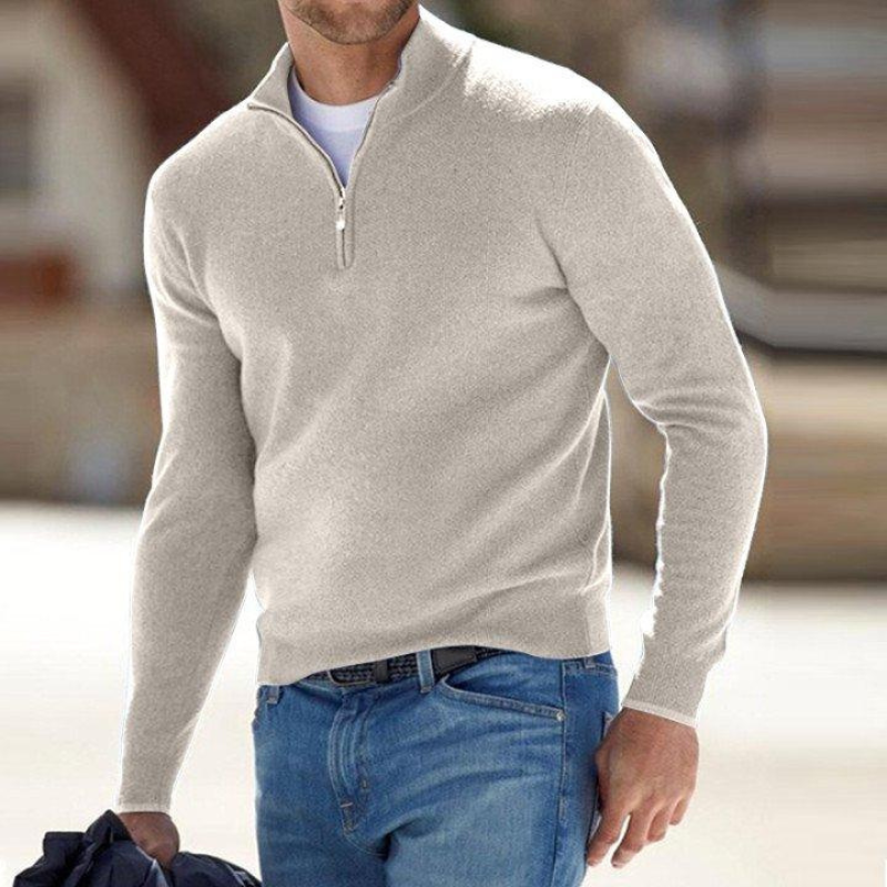 Pull à demi-zip pour hommes – Confort élégant avec fermeture éclair