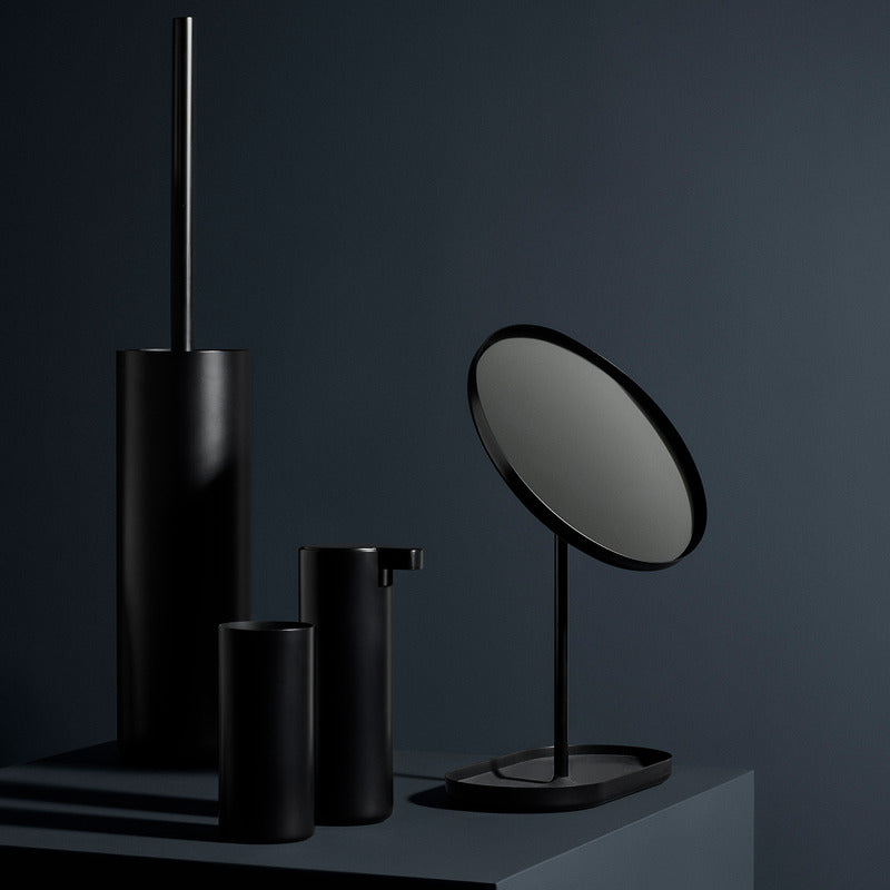 Sanvaro – Toilettenbürste aus titanbeschichtetem Stahl, schwarz