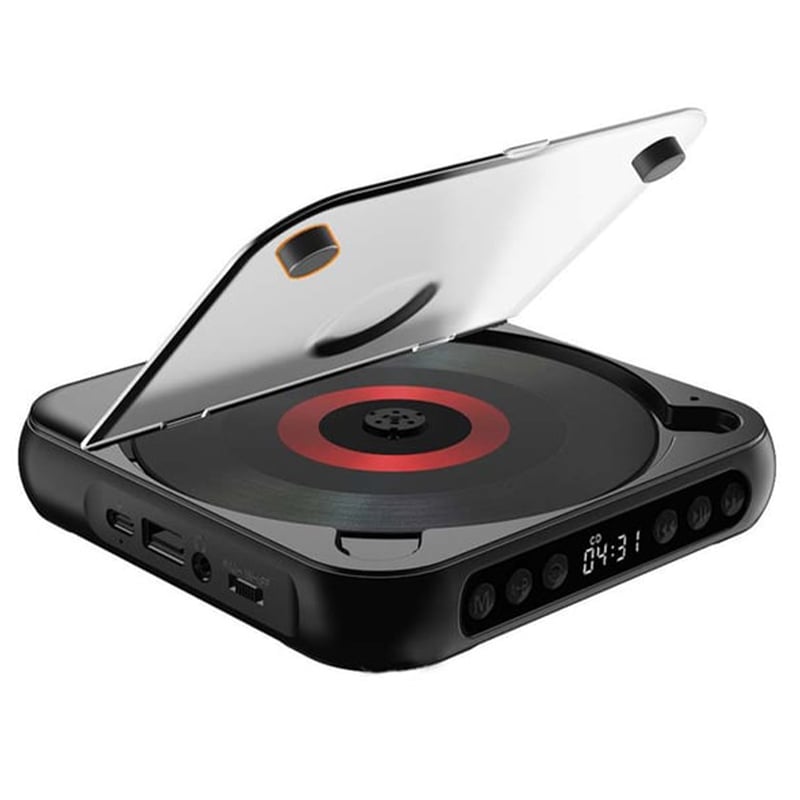 Tragbarer CD-Player – Bluetooth 5.3 mit Wiederaufladbarem Akku