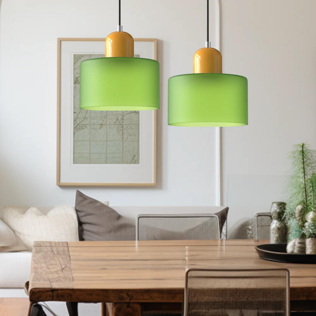 Retro-Hängelampe – Vintage-Design, Glasschirm & E27-Fassung
