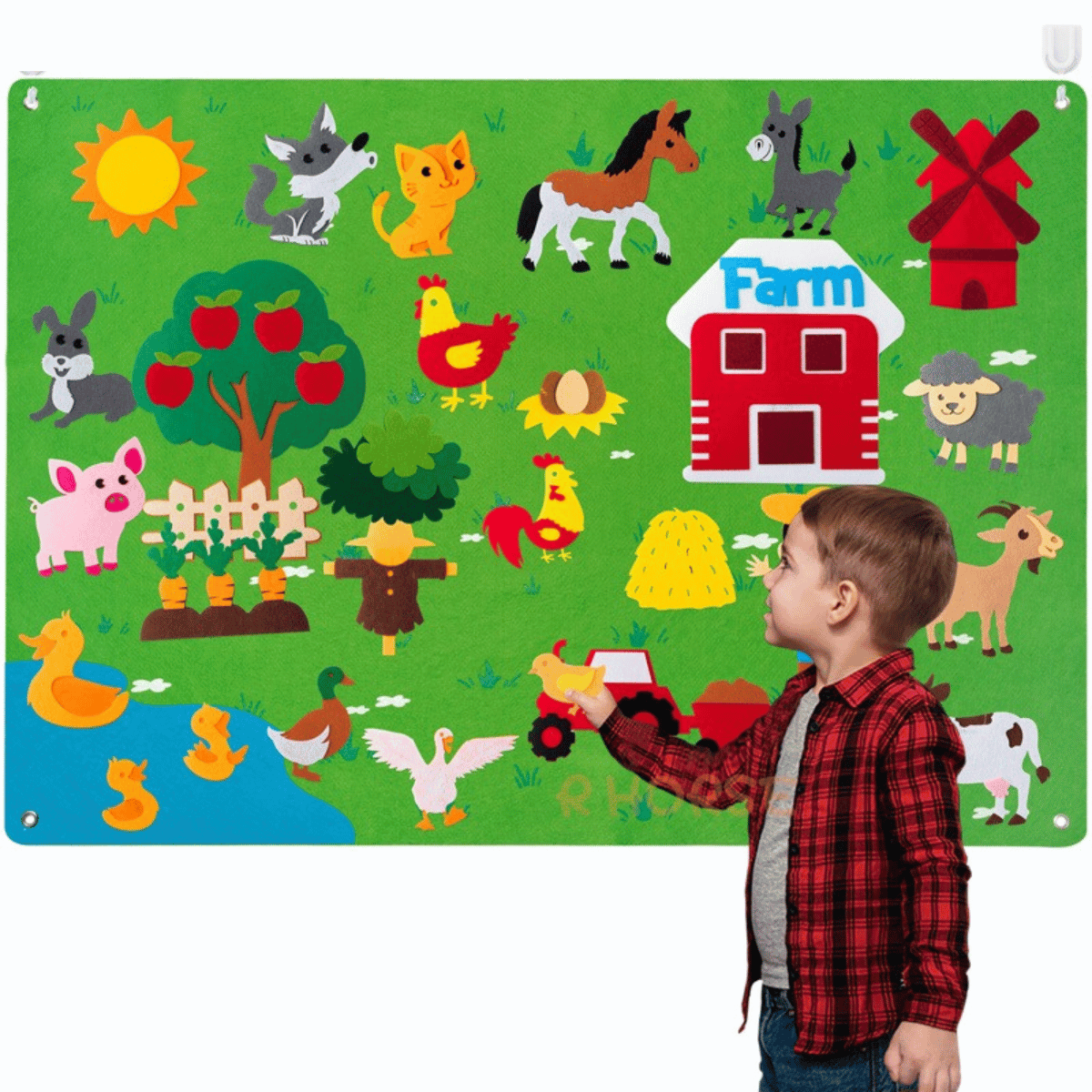 Tavola da gioco per bambini piccoli in feltro - FeltAvventure