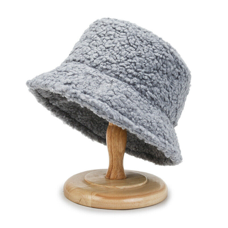 Teplejší módní Teddy klobouk typu Buckethat - Livia