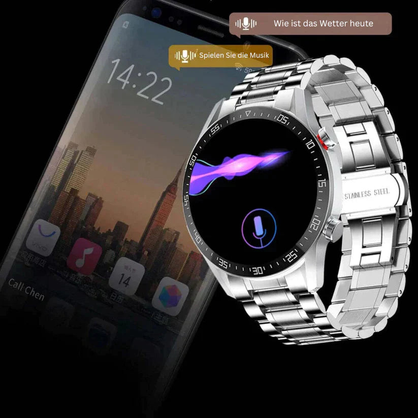 Multi – Smartwatch mit Lautsprecher, Luxusdesign & Fitnessfunktionen ( dont put online)
