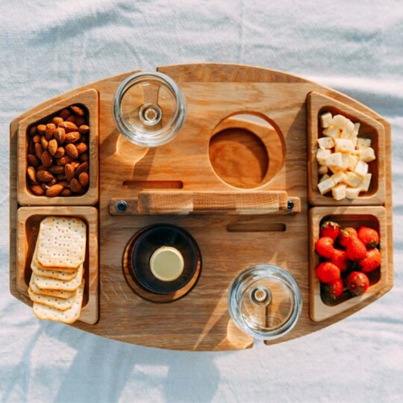 Tavolo da picnic portatile in legno – WineNest