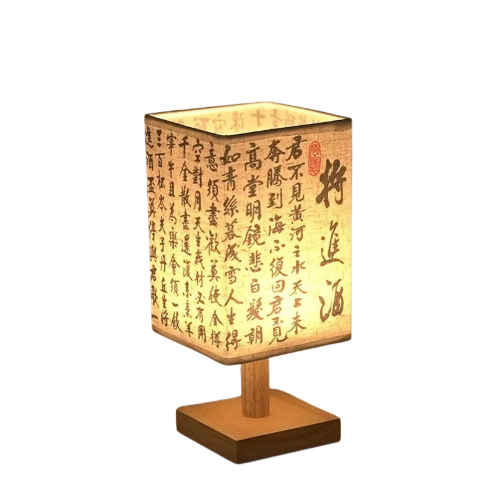 Stmívatelná LED stolní lampa v čínském stylu do ložnice