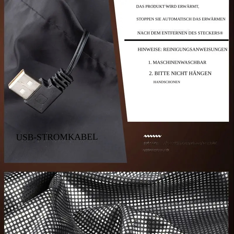 Vyhřívaná vesta - USB vyhřívaná, lehká a pohodlná