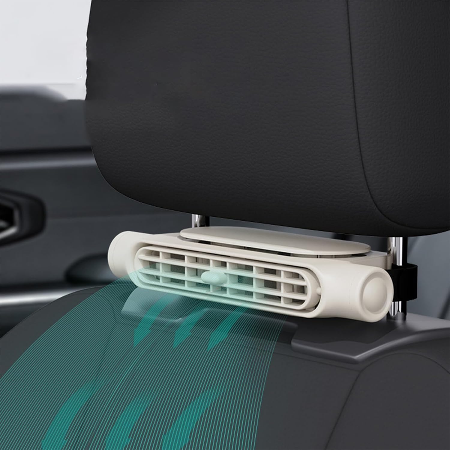 3 Geschwindigkeiten USB Auto Kühlventilator & Kopfstützenhalter – AutoBreeze 0