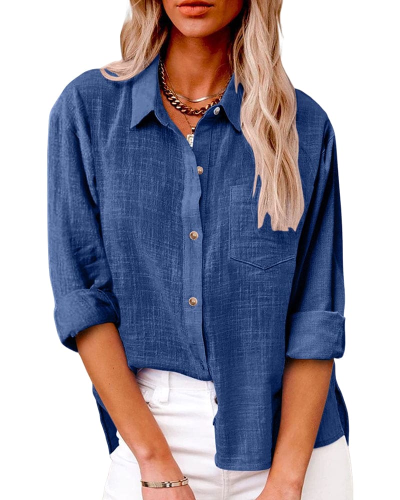 Bolendo Zoe | Langærmet bluse med lommer