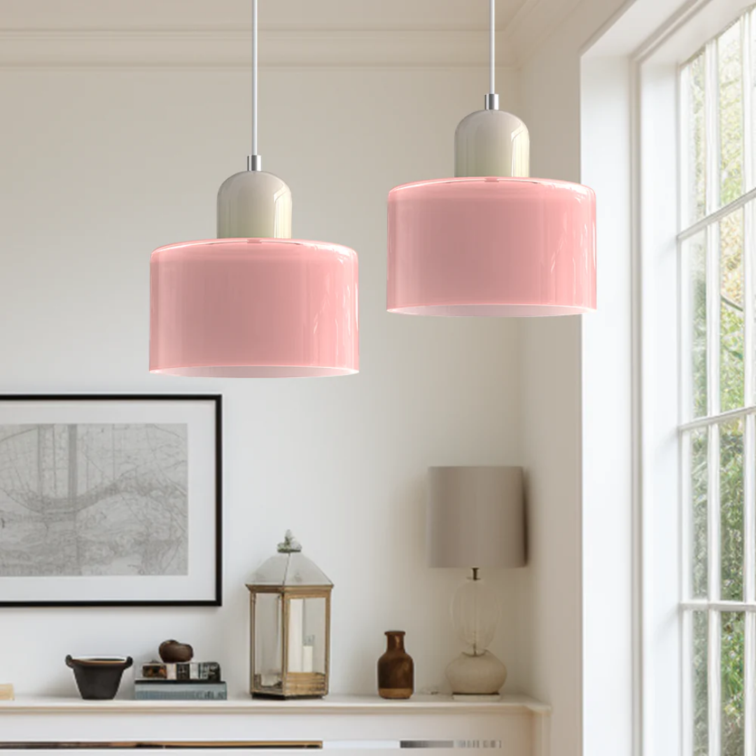 Retro-Hängelampe – Vintage-Design, Glasschirm & E27-Fassung