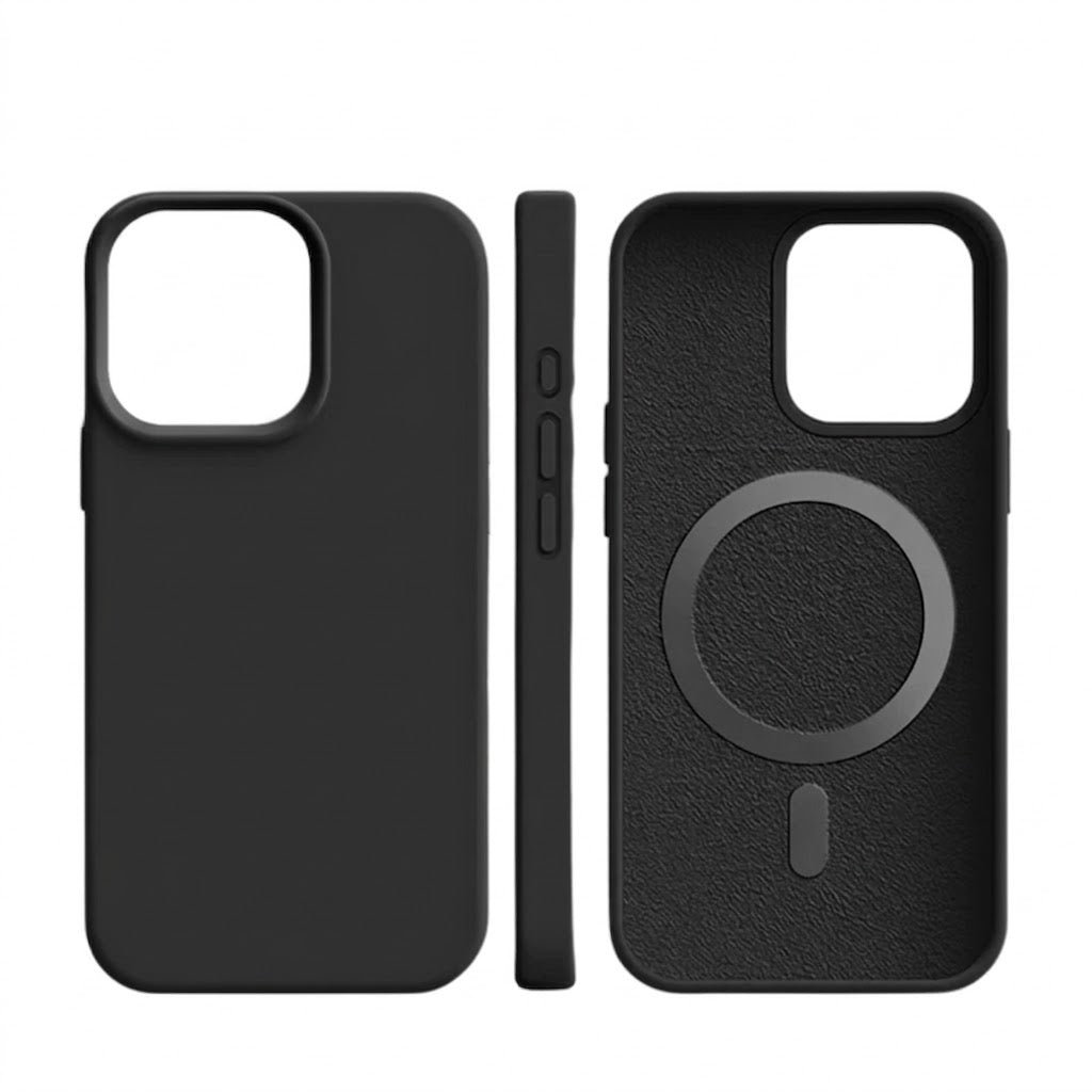 Cover per iPhone MagSafe – custodia in silicone con effetto soft touch e protezione per la fotocamera
