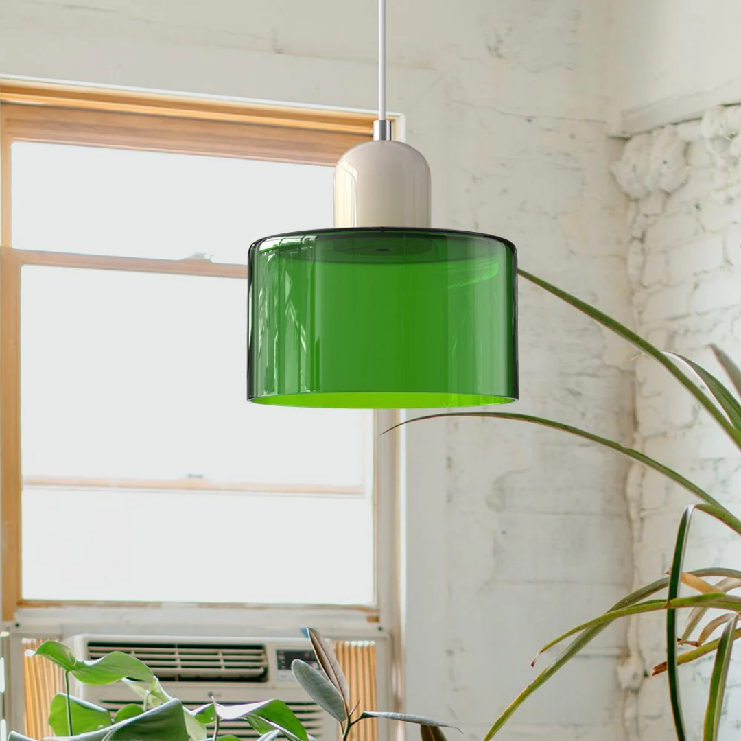 Retro-Hängelampe – Vintage-Design, Glasschirm & E27-Fassung