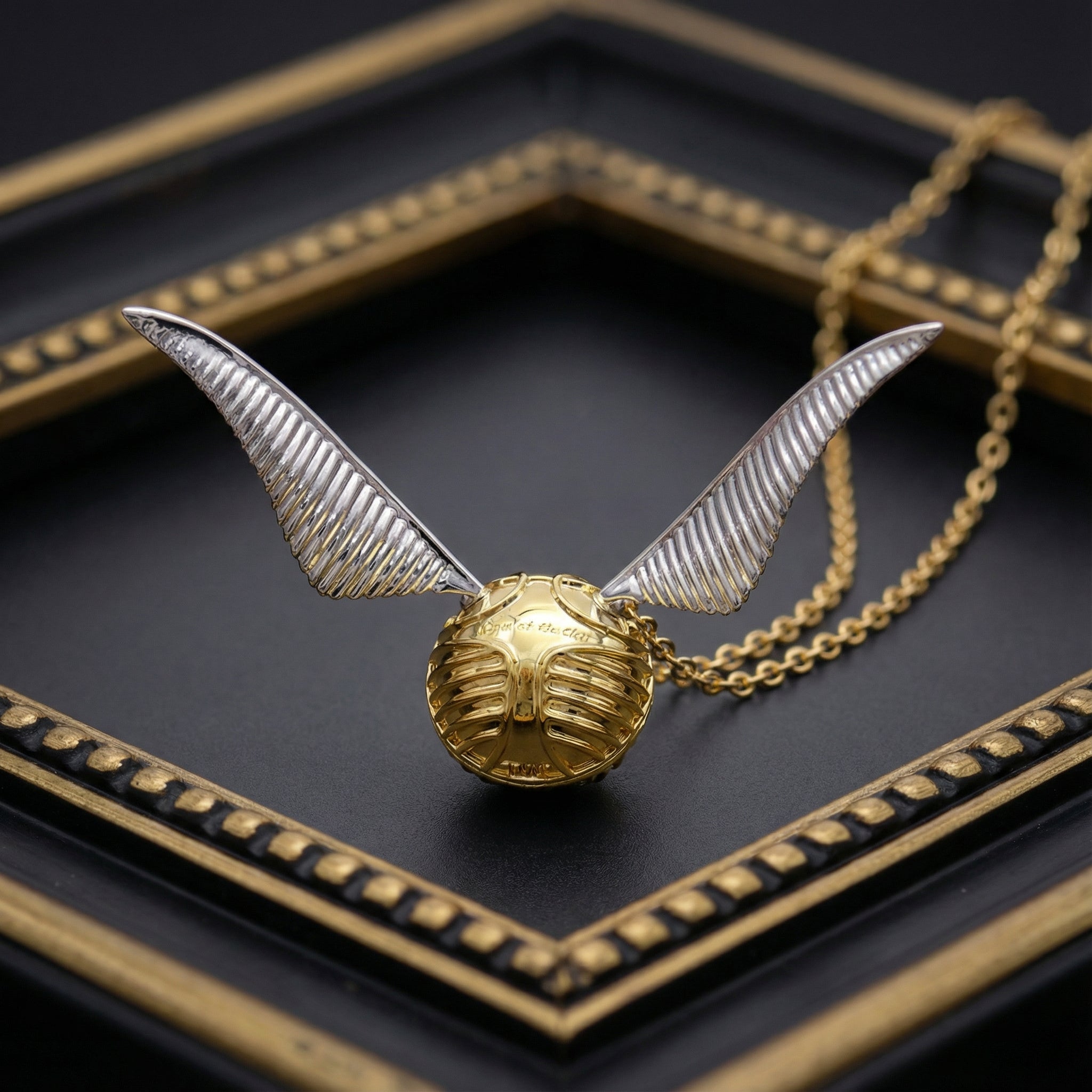 Goldene Fang | Pozlátený 18k poklad krúžok krabička pohyblivý luxusný šperk