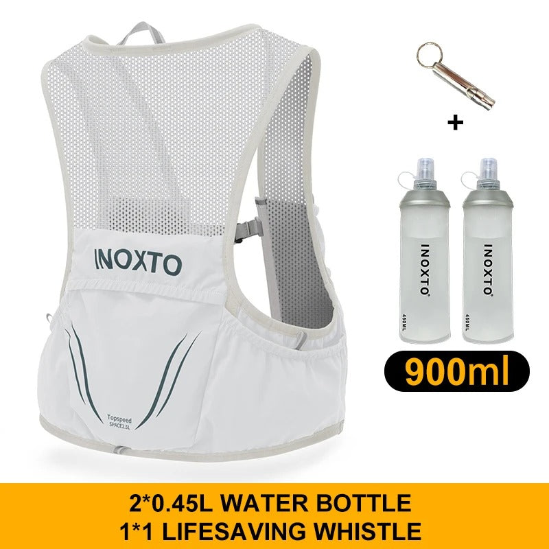 OutdoorHaven Trailrunvest - Comprend 2 flasques souples, gilet d'hydratation pour coureurs de trail