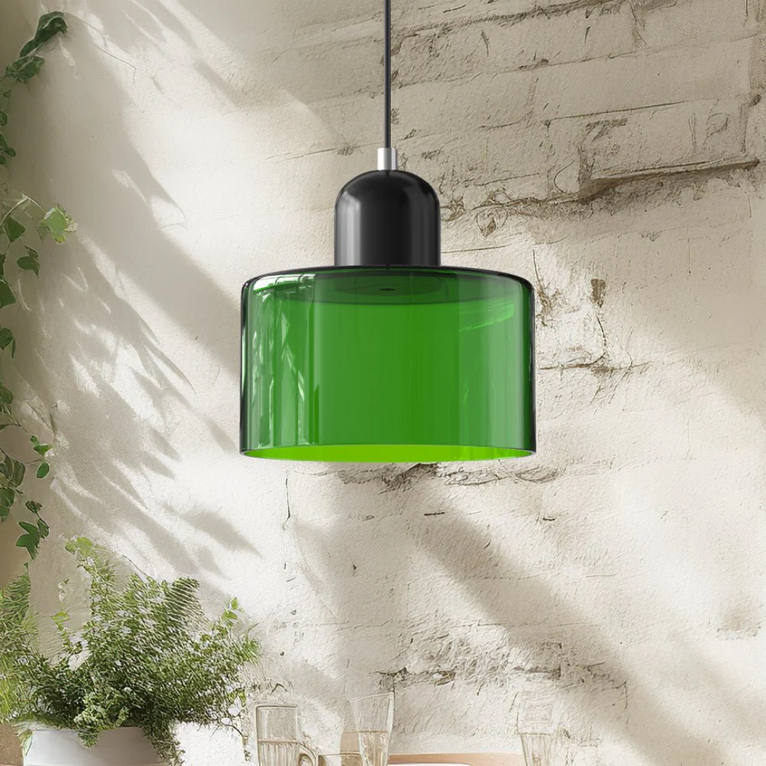 Retro-Hängelampe – Vintage-Design, Glasschirm & E27-Fassung