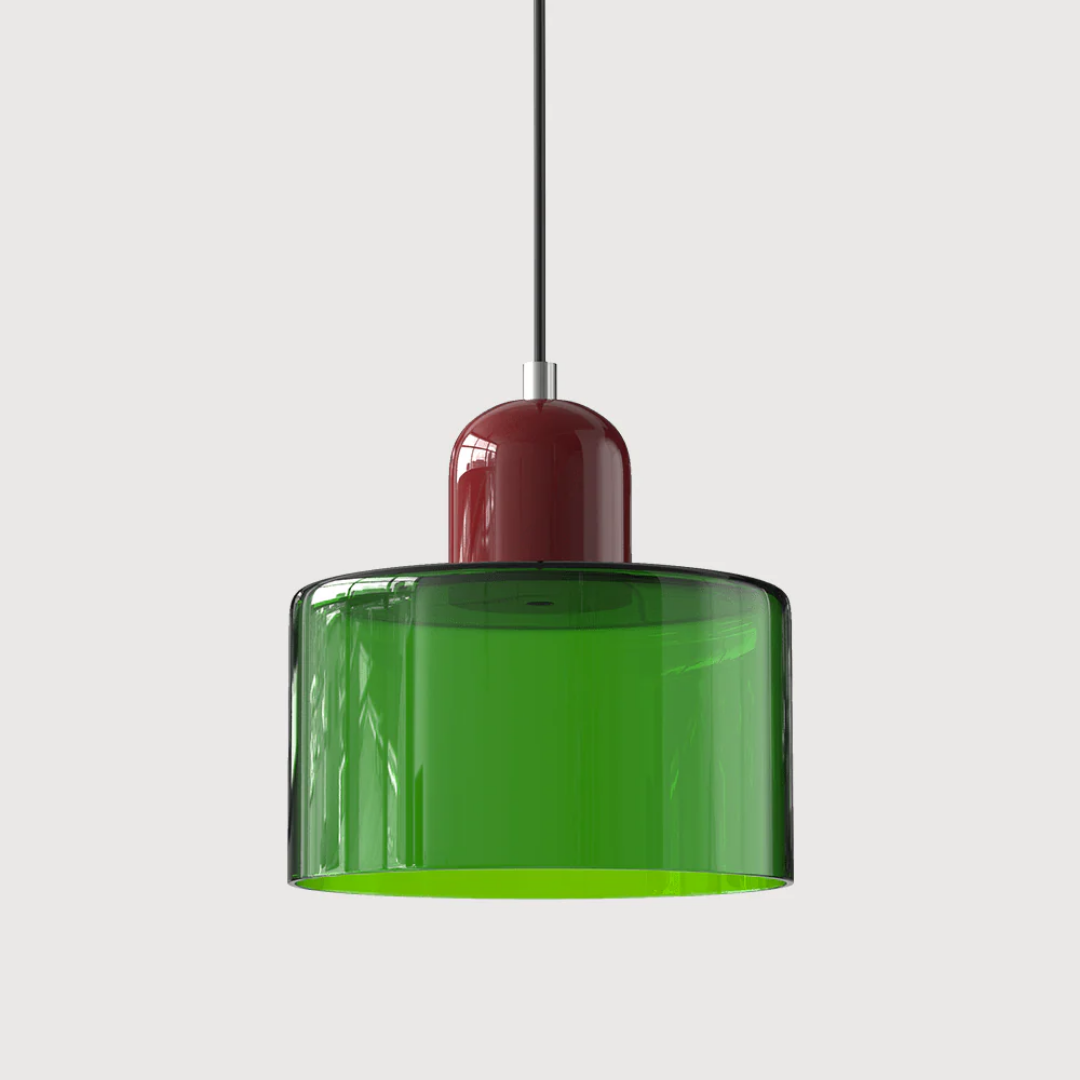 Retro-Hängelampe – Vintage-Design, Glasschirm & E27-Fassung