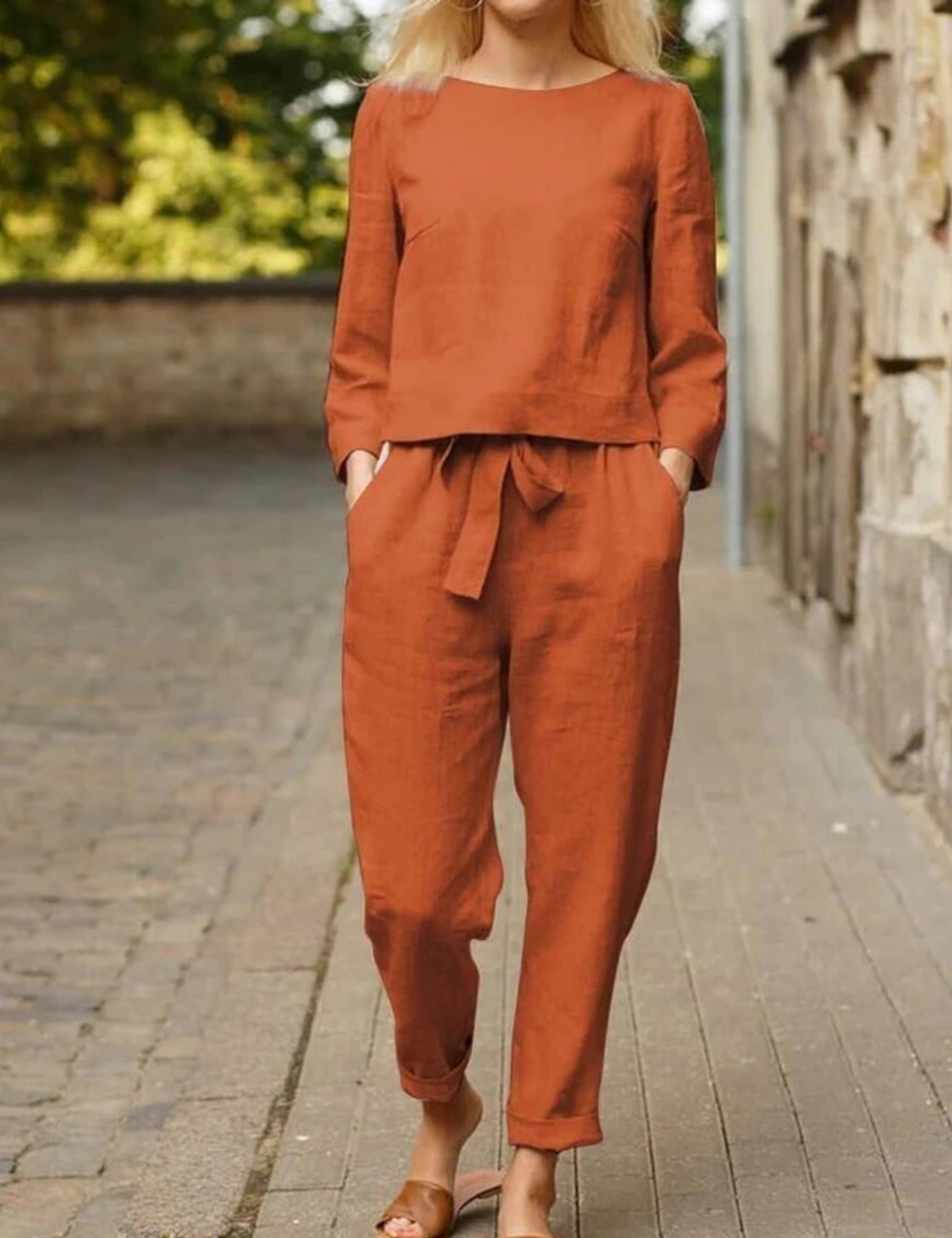 Top casual da donna e completo pantaloni - Alexie