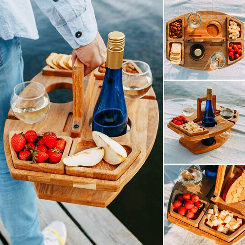 Tavolo da picnic portatile in legno – WineNest