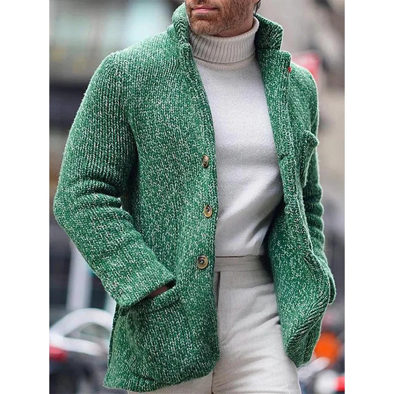 Warmer Pullover-Mantel für Männer - Irisch