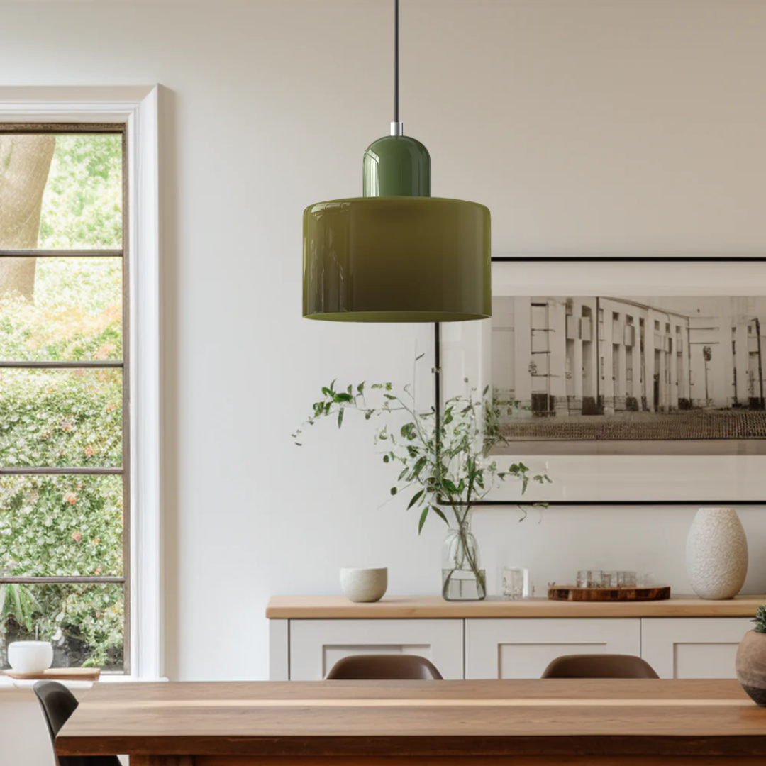 Retro-Hängelampe – Vintage-Design, Glasschirm & E27-Fassung